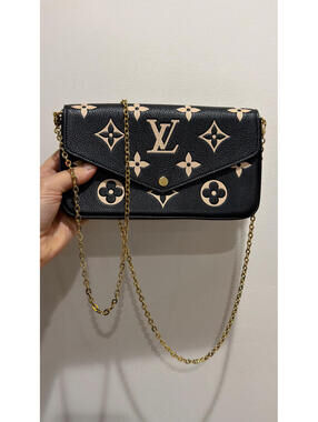LOUIS VUITTON - Pochette Félicie, Black/Ivory